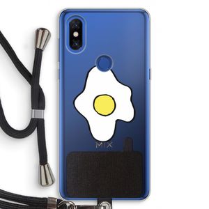 Spiegelei: Xiaomi Mi Mix 3 Transparant Hoesje met koord