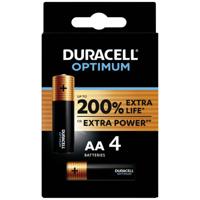 Duracell Optimum AA batterij (penlite) Alkaline 1.5 V 4 stuk(s) - thumbnail