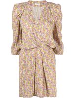 Zadig&Voltaire robe courte à fleurs - Jaune