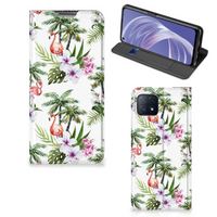 OPPO A73 5G Hoesje maken Flamingo Palms - thumbnail