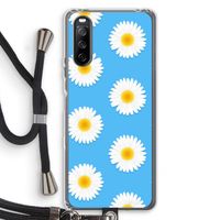Margrietjes: Sony Sony Xperia 10 III Transparant Hoesje met koord