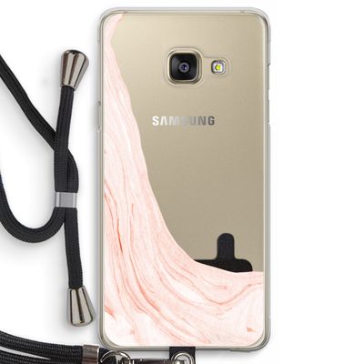 Peach bath: Samsung Galaxy A3 (2016) Transparant Hoesje met koord