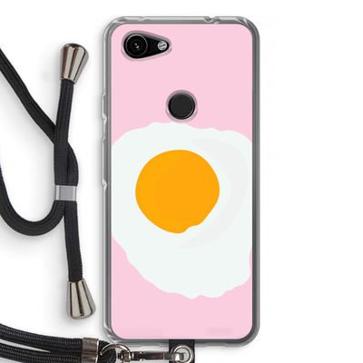 Sunny side up: Pixel 3a Transparant Hoesje met koord