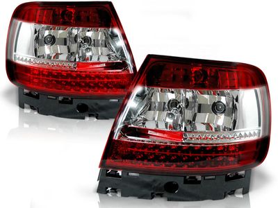 Tuning-Tec Achterlichten voor Audi A4 B5 11 94-09 00 ROOD HELDER LED
