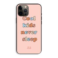 Cool Kids Never Sleep: iPhone 12 Pro Max Biologisch afbreekbaar hoesje
