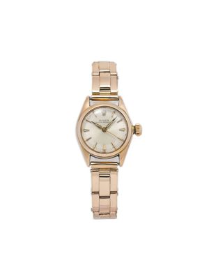 Rolex montre Oyster Perpetual 24 mm pre-owned - Argent