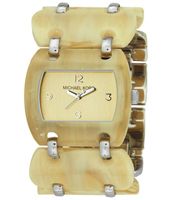 Horlogeband Michael Kors MK4142 Kunststof/Plastic Beige 37mm