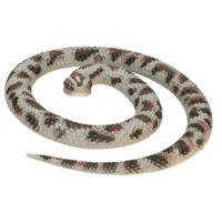 Rubberen speelgoed python slang - 66 cm - bruin - Halloween decoratie dieren - thumbnail