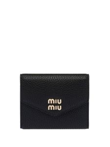 Miu Miu portefeuille à logo lettre - Noir