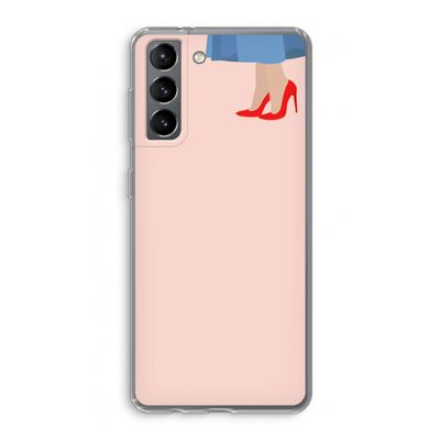 High heels: Samsung Galaxy S21 Transparant Hoesje