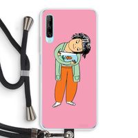 Visknuffel: Huawei P Smart Pro Transparant Hoesje met koord