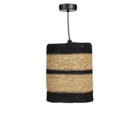 Mica Decorations Jinx Hanglamp - H20 x Ø15 cm - Jute - Zwart - thumbnail