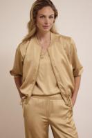 Tramontana Hammered Satin Bomber Jacket C16-17-801 Jackets 002800 Camel