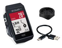 SIGMA fietscomputer rox 11.1 evo gps stuurhouder wit