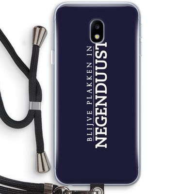Blijve plakken in Negenduust: Samsung Galaxy J3 (2017) Transparant Hoesje met koord