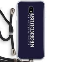Blijve plakken in Negenduust: Samsung Galaxy J3 (2017) Transparant Hoesje met koord