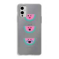 Smiley watermeloen: OnePlus 9 Transparant Hoesje