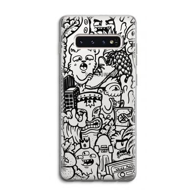 Vexx Black Mixtape: Samsung Galaxy S10 4G Transparant Hoesje