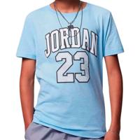 T-Shirt met Korte Mouwen voor kinderen Nike JDB PRACTICE FLIGHT 95A088 B9F Blauw - Maat: 12 Jaar