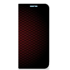 Xiaomi Redmi Note 11/11S Hoesje met Magneet Geruit Rood