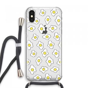 Spiegeleitjes: iPhone XS Max Transparant Hoesje met koord