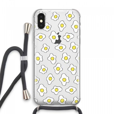 Spiegeleitjes: iPhone XS Max Transparant Hoesje met koord