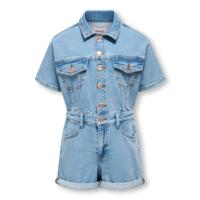 Kids ONLY zomer jumpsuit meisjes - denim - medium jeans blauw - Kogcastel