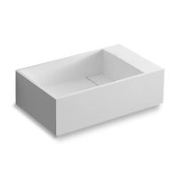 SSI Design Veneto Solid Surface fontein 40x22x10cm mat wit