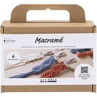 Creativ Company Mini hobbyset macramé, sleutelhangers, 1 doos