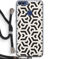 Crazy pattern: Huawei P Smart (2018) Transparant Hoesje met koord