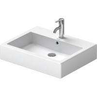 Duravit Vero wastafel onderzijde geslepen 60x47cm met kraangat en overloop met wondergliss wit 04546000271 - thumbnail