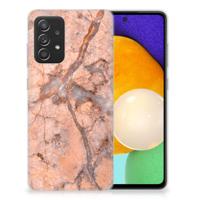 Samsung Galaxy A52 (5G/4G) | TPU | Siliconen hoesje | Marmer Oranje
