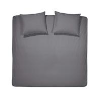 Leen Bakker - Cinderella Dekbedovertrek Uni - Antraciet - 240x200/220 Cm - Flanel - Grijs