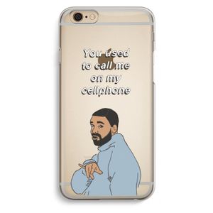 Hotline bling: iPhone 6 / 6S Transparant Hoesje