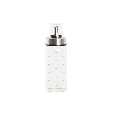 Flesje DKD Home Decor 200 ml 6 x 6 x 16,5 cm Transparant Roestvrij staal Borosilicaatglas