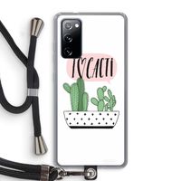 I love cacti: Samsung Galaxy S20 FE / S20 FE 5G Transparant Hoesje met koord
