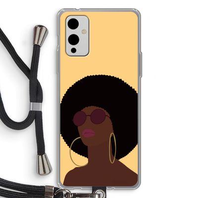 Golden hour: OnePlus 9 Transparant Hoesje met koord