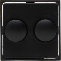 KOPP Athenis HK07 DUO Dimmer Afdekplaat Mat Zwart
