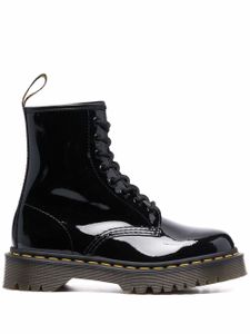 Dr. Martens bottines Bex en cuir verni - Noir