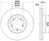 Remschijf 8DD355128621