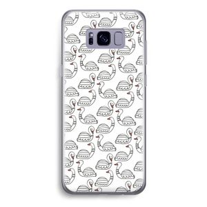 Zwanen: Samsung Galaxy S8 Transparant Hoesje