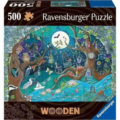 Houten puzzel 500 stukjes Fantastisch bos