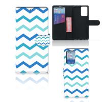 Xiaomi Redmi Note 10 Pro | Telefoon Hoesje | Zigzag Blauw