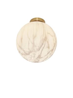Plafondlamp Carrara Bol wit - Ø28