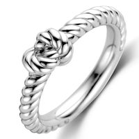 TI SENTO-Milano 12278ST Ring Gevlochten Knoop zilver
