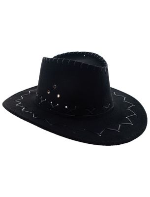 Cowboyhoed zwart kind