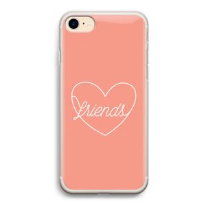 Friends heart: iPhone 7 Transparant Hoesje