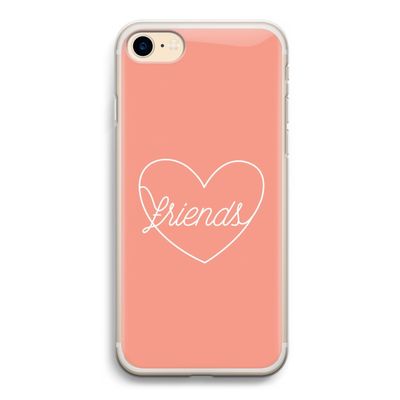 Friends heart: iPhone 7 Transparant Hoesje