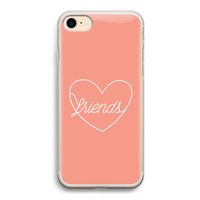 Friends heart: iPhone 7 Transparant Hoesje