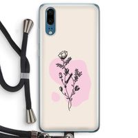 Roses are red: Huawei P20 Transparant Hoesje met koord